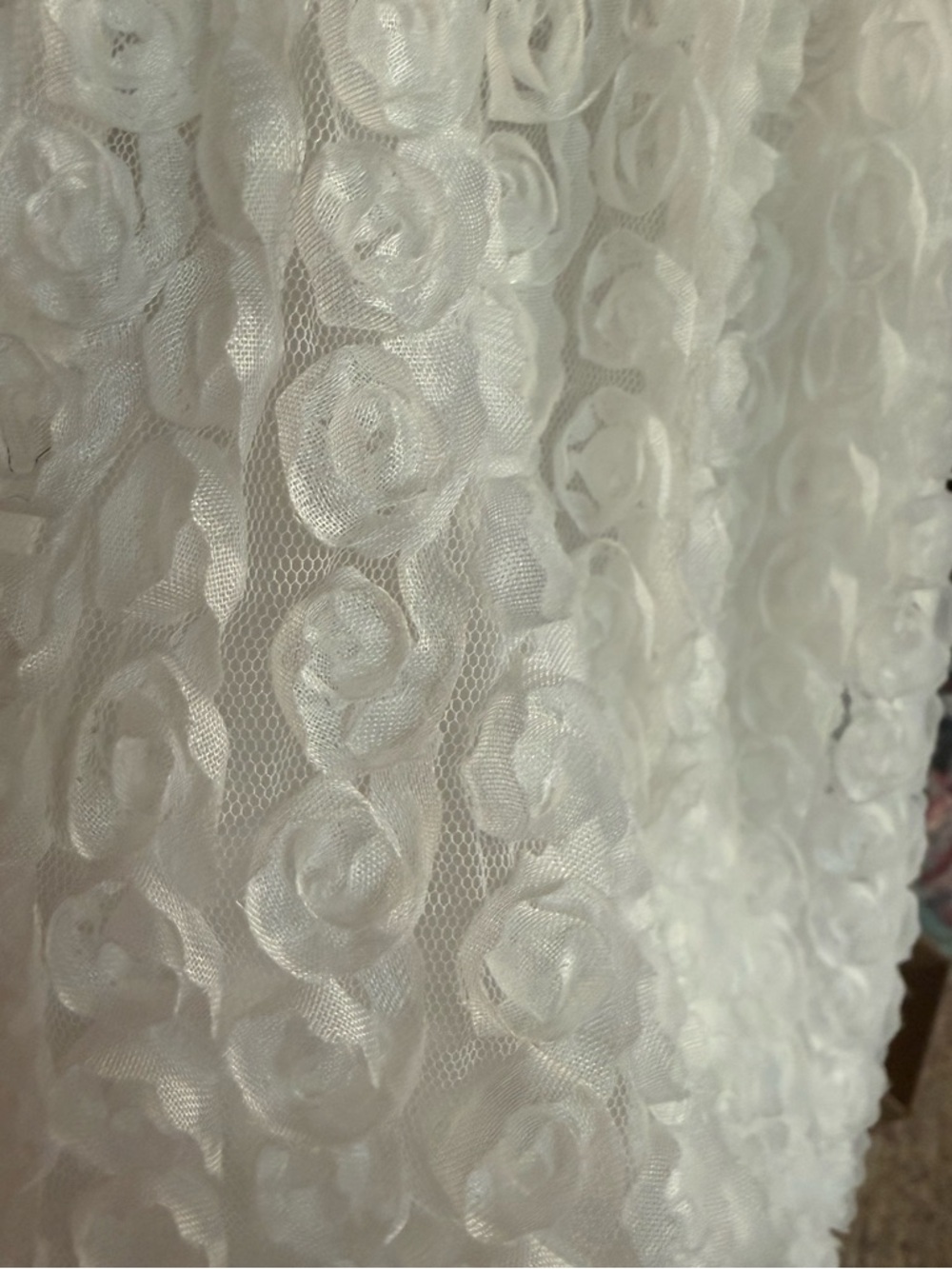 All in Favor White Rosette Spaghetti Strap Mini Dress Bridal shower (med) - Picture 4 of 16